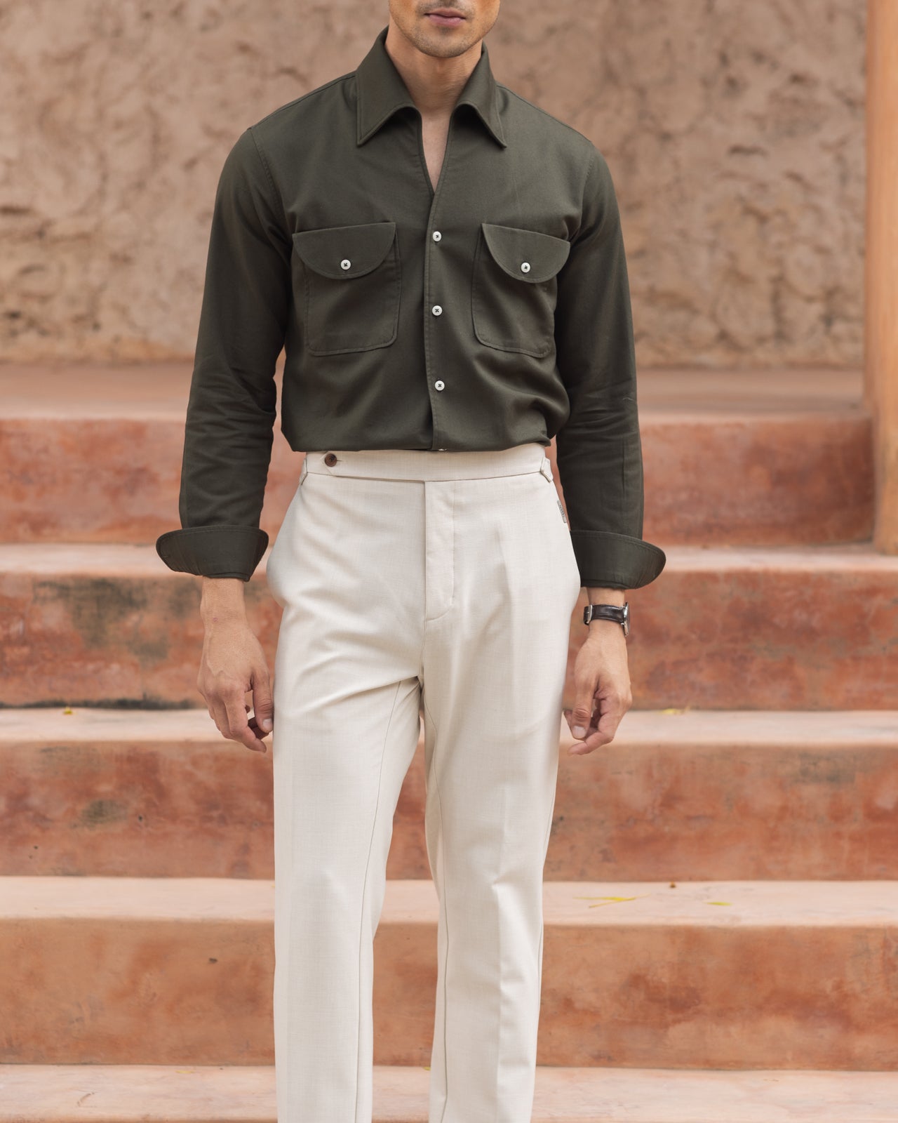 Beige Italian Trousers