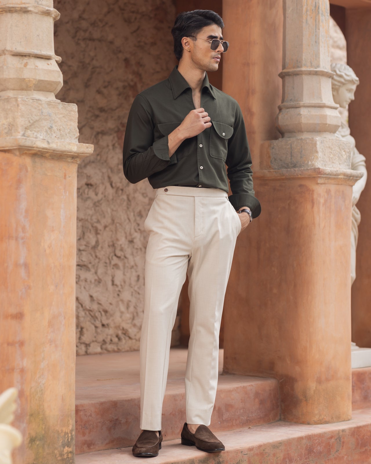 Beige Italian Trousers