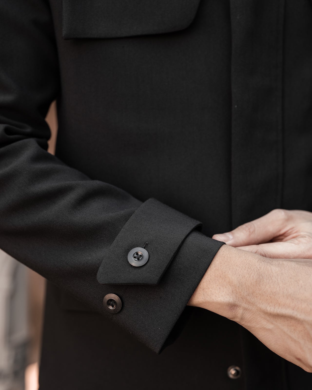 Brushed Black Romano Overshirt (Limited Edition)