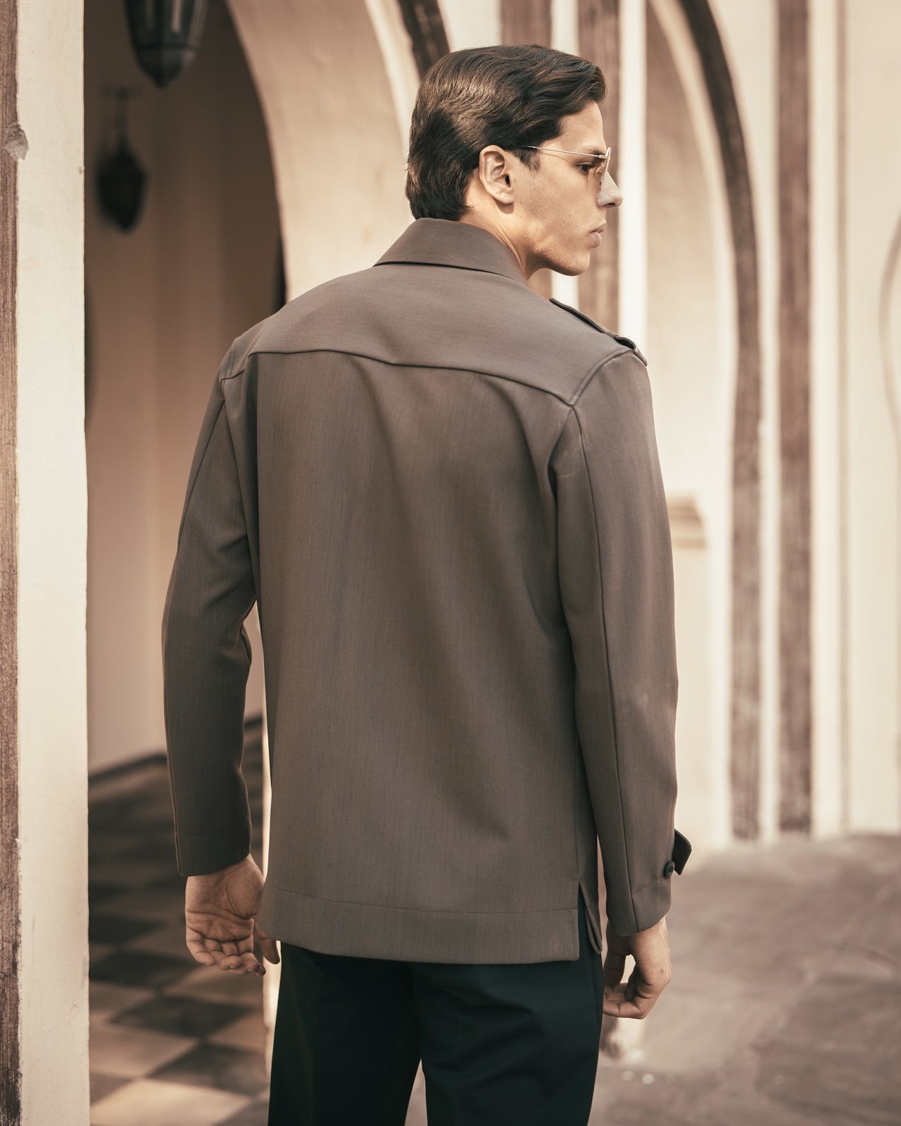 Brushed Brown Romano Overshirt (Limited Edition)