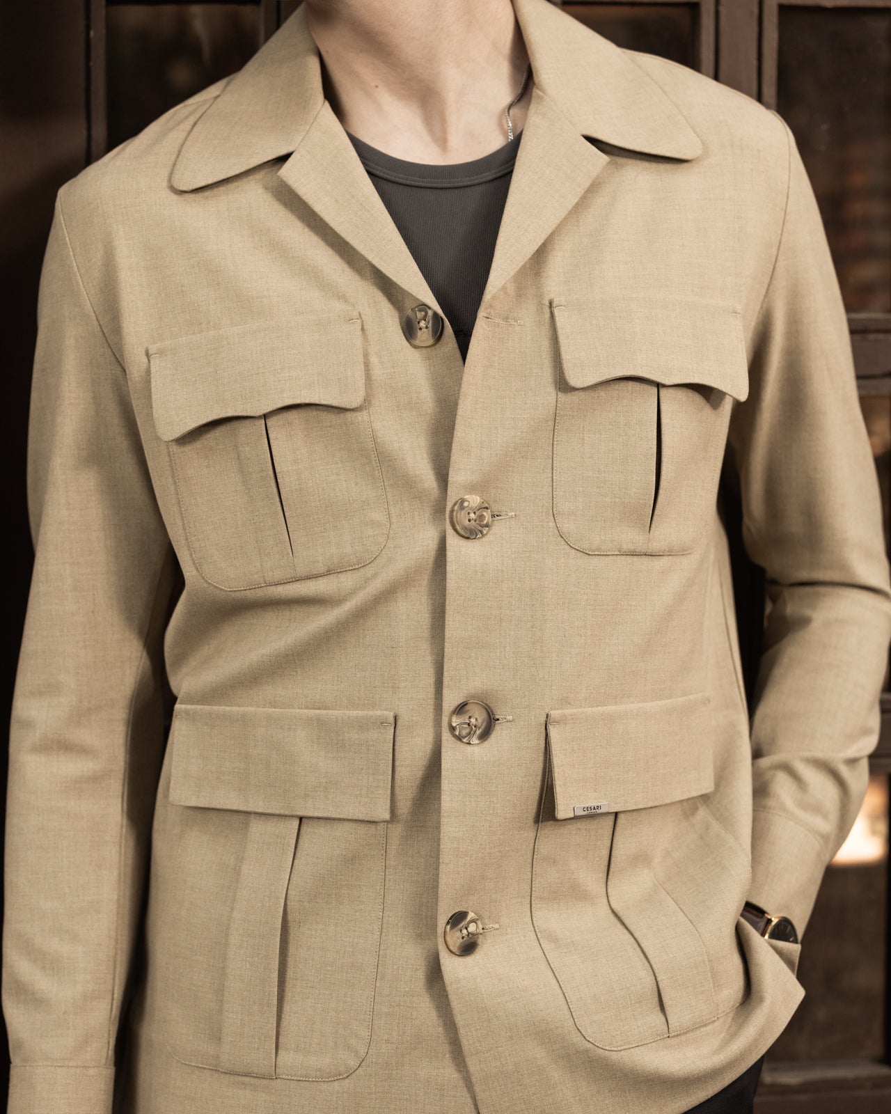 Camel Seville Safari Overshirt