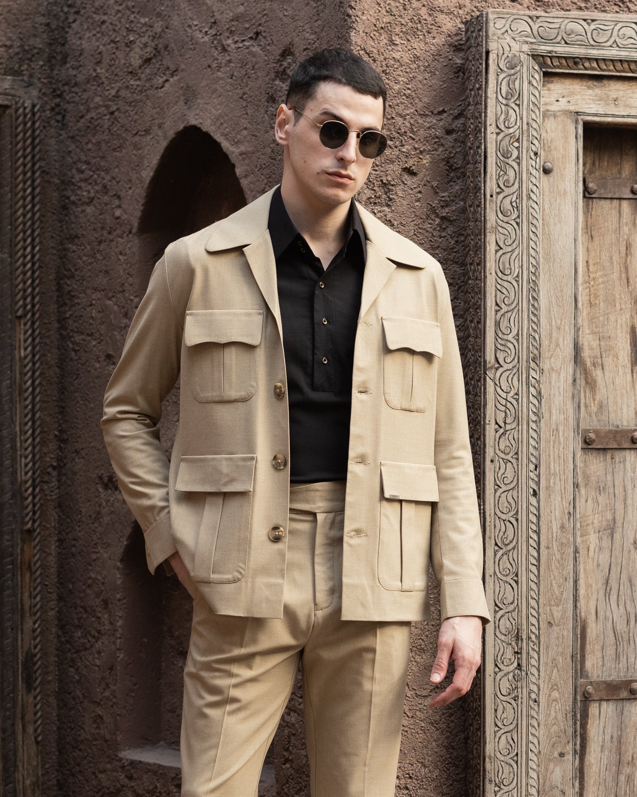 Camel Seville Safari Overshirt