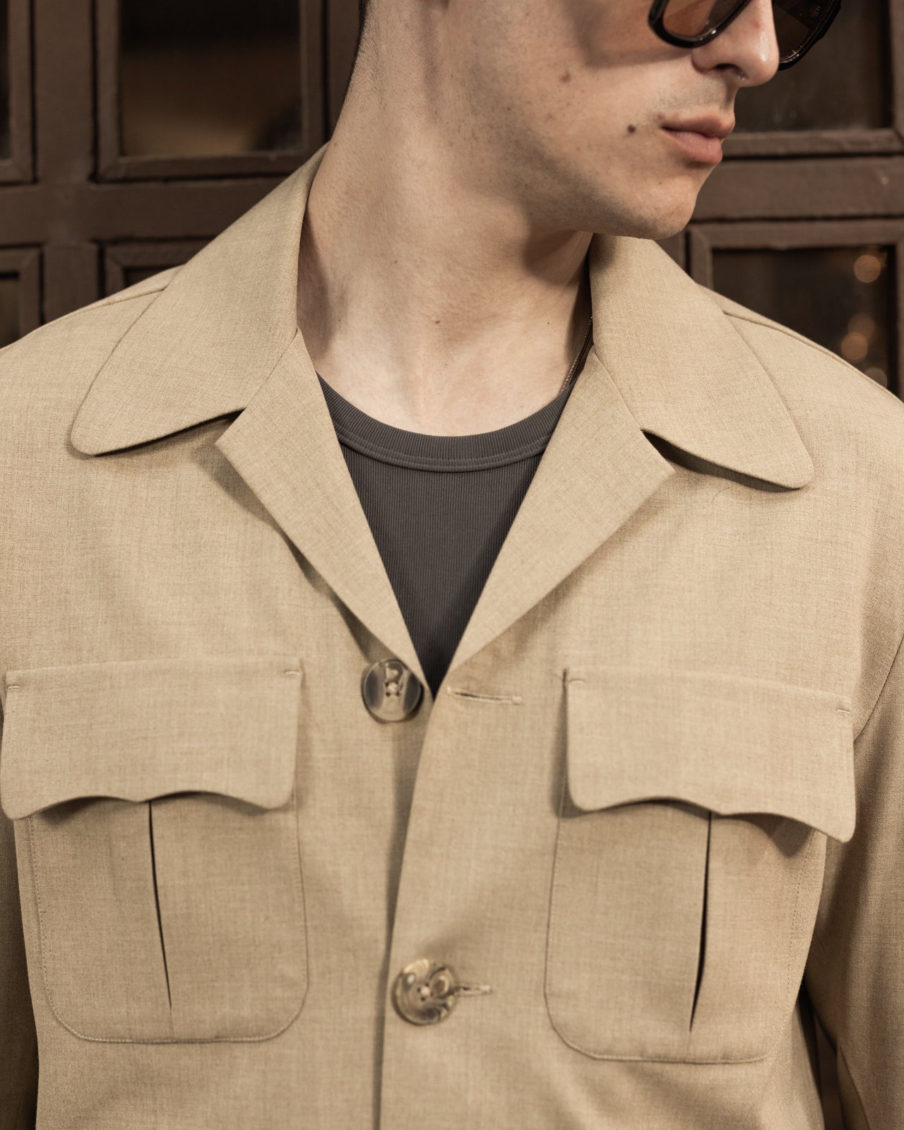 Camel Seville Safari Overshirt