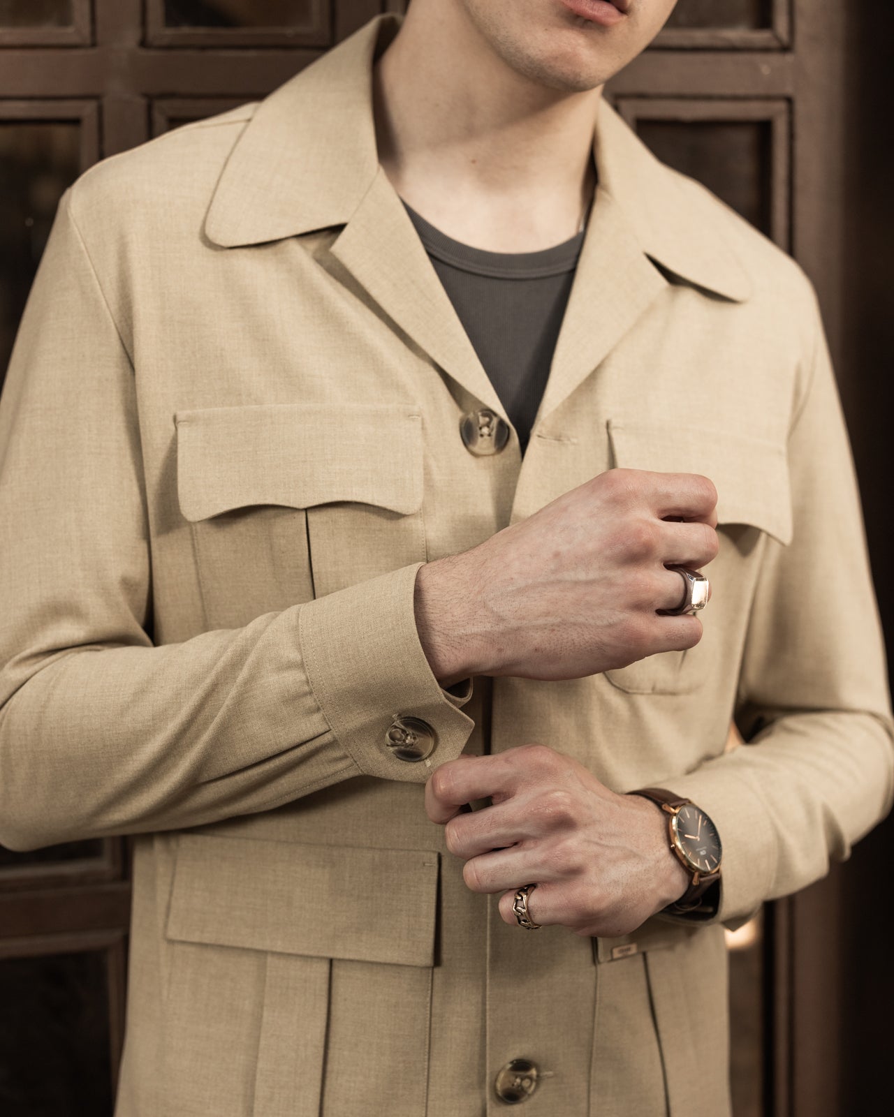 Camel Seville Safari Overshirt