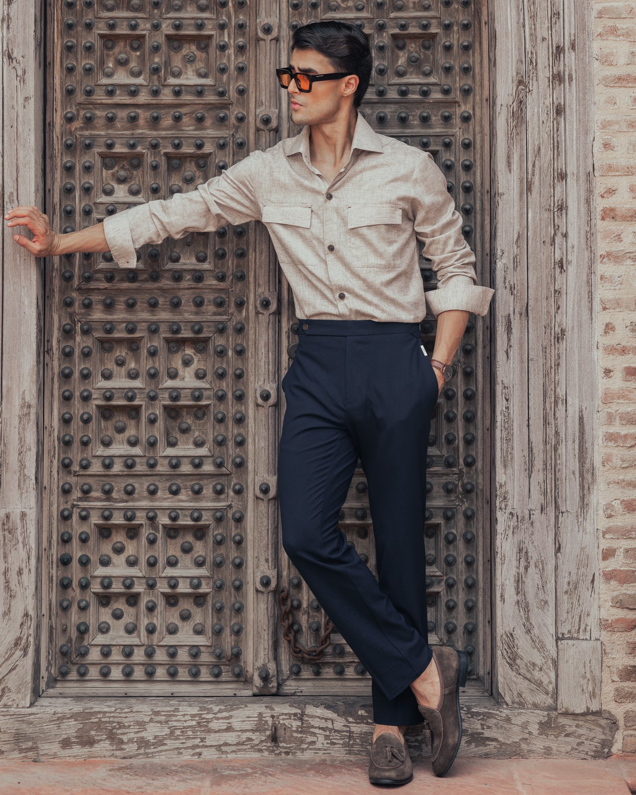 Desert Dune 2-Button Cut-Away Collar Shirt