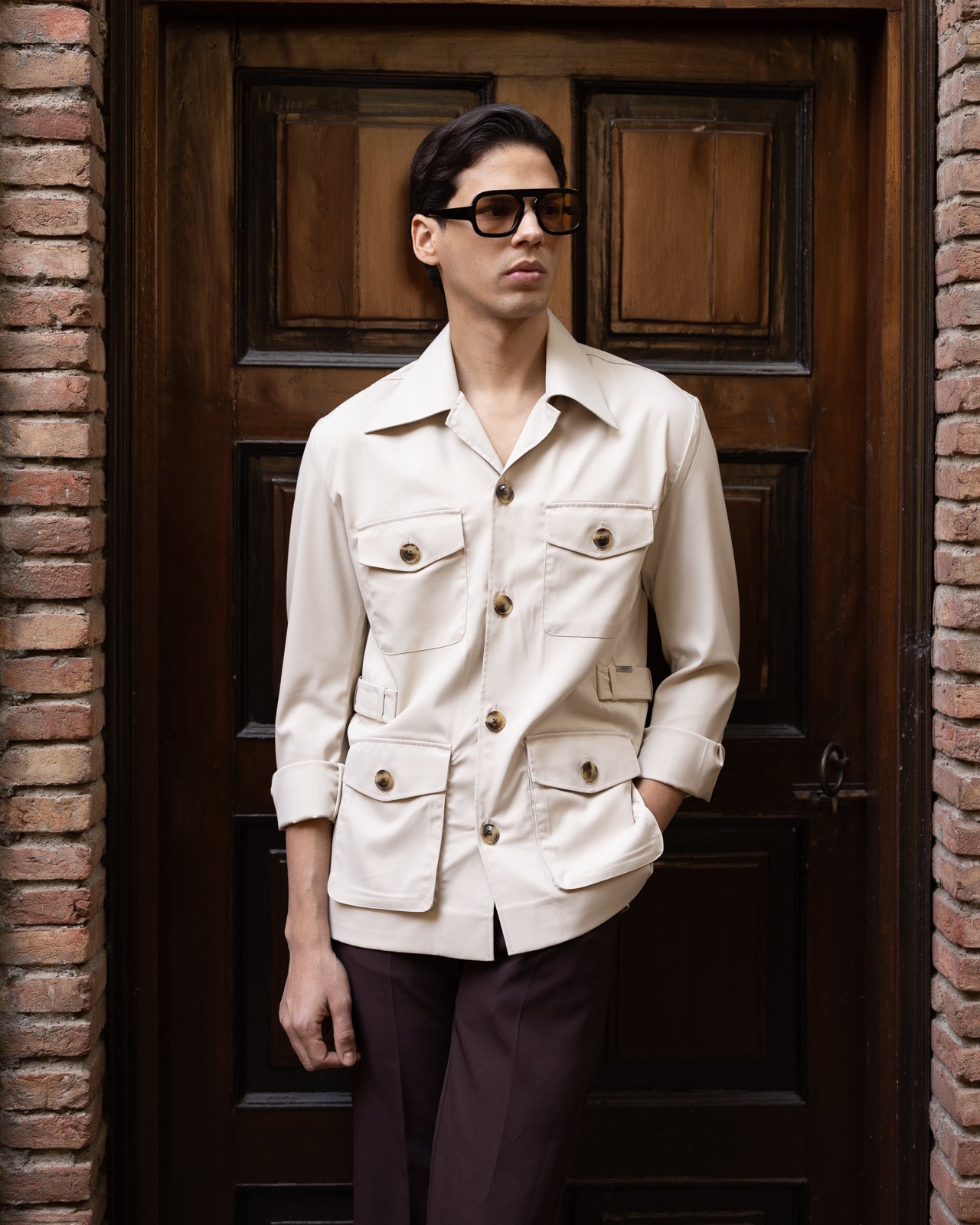 Dutch Cream Stefan Field Safari Shirt