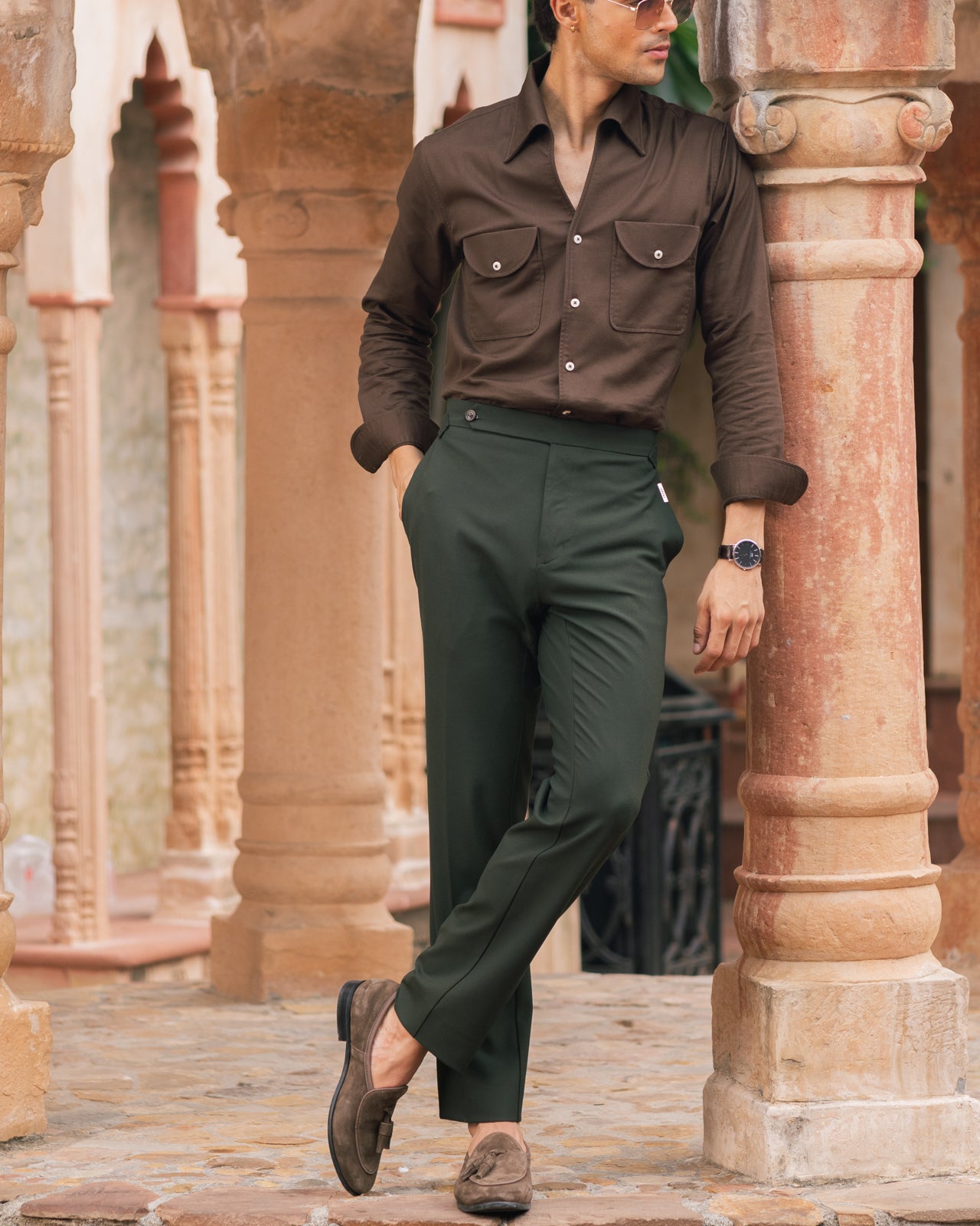 Hunter Green Italian Trousers