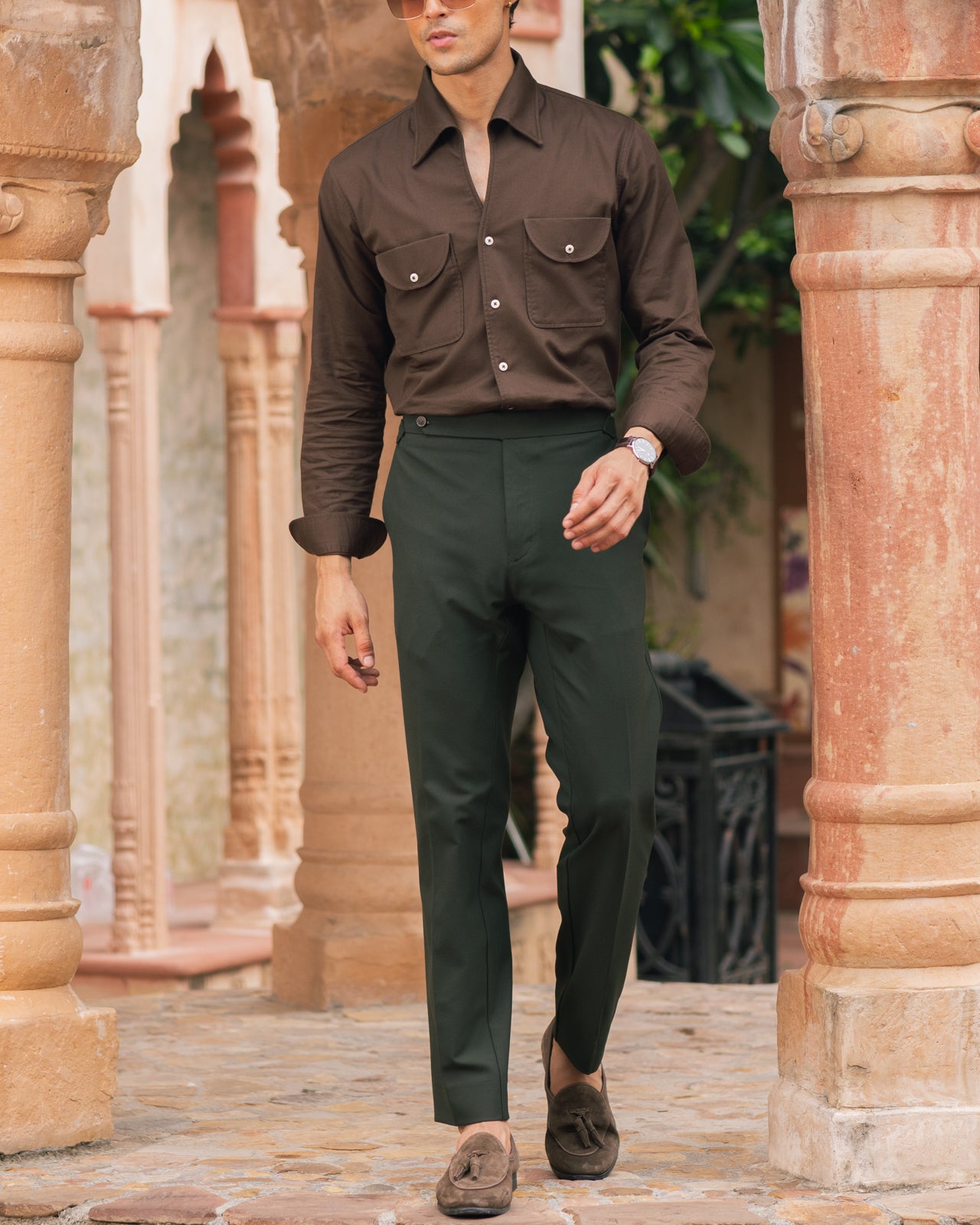 Hunter Green Italian Trousers