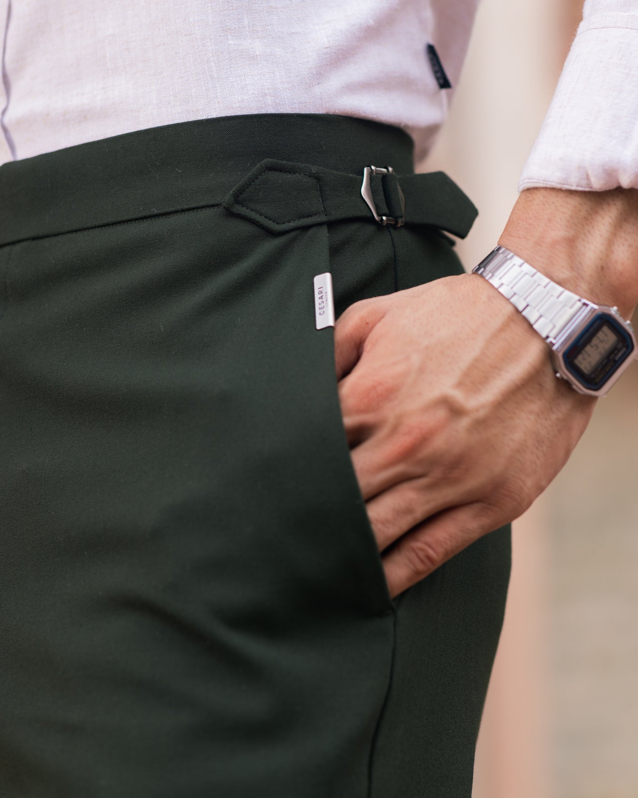 Hunter Green Italian Trousers