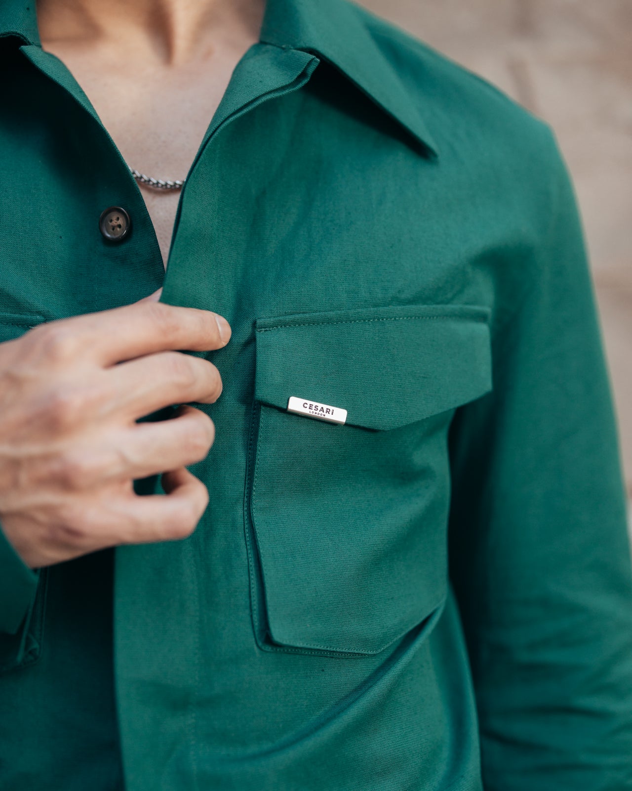Imperial Teal Linen Elevated Shirt (Limited Edition)