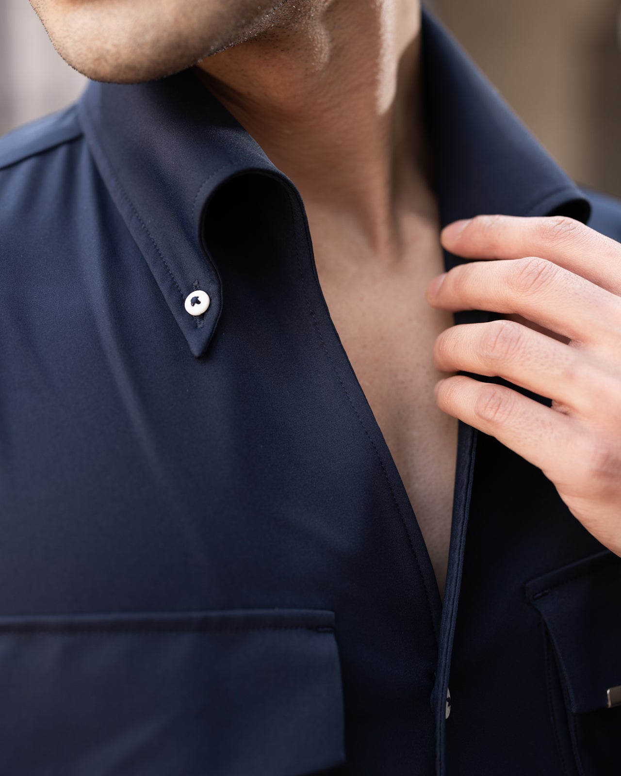 Ink Navy Cooper Collar Shirt