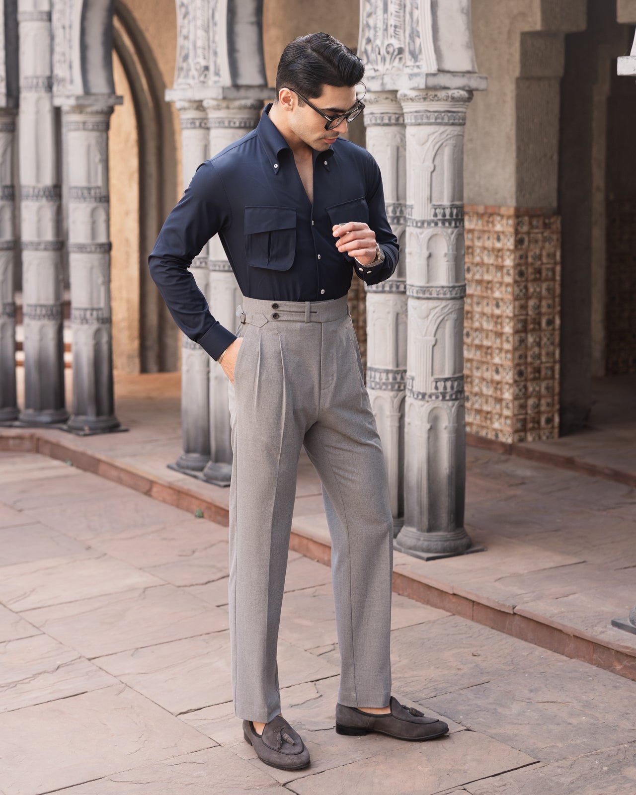 Ink Navy Cooper Collar Shirt