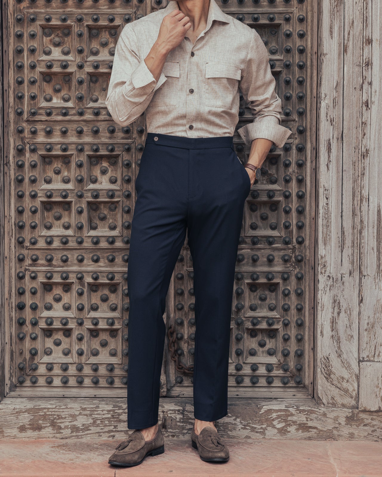 Navy Italian Trousers