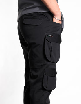 Black 7- Pocket Cargo Stretch Pants (Limited Edition)