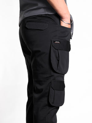 Black 7- Pocket Cargo Stretch Pants (Limited Edition)