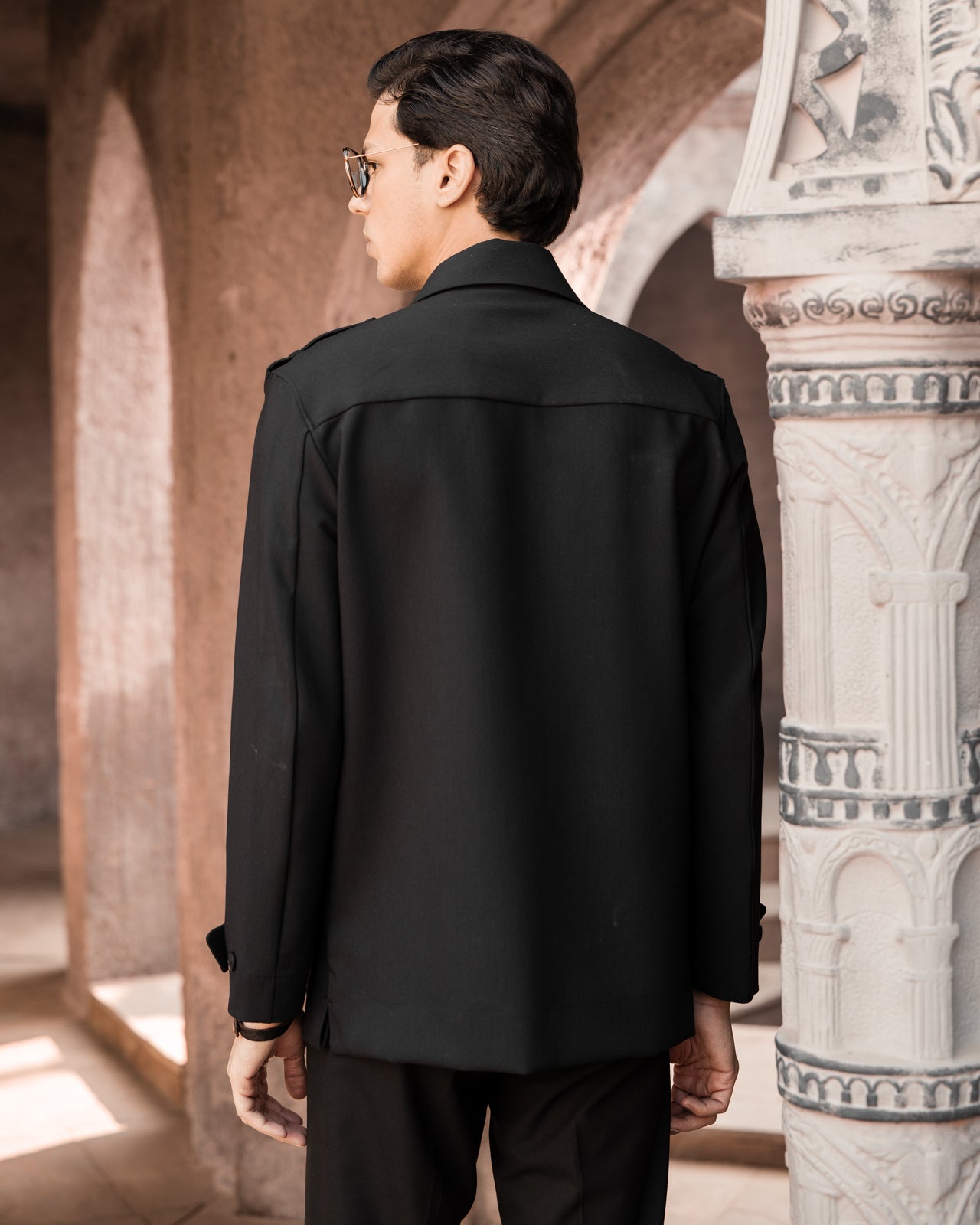 Brushed Black Romano Overshirt (Limited Edition)