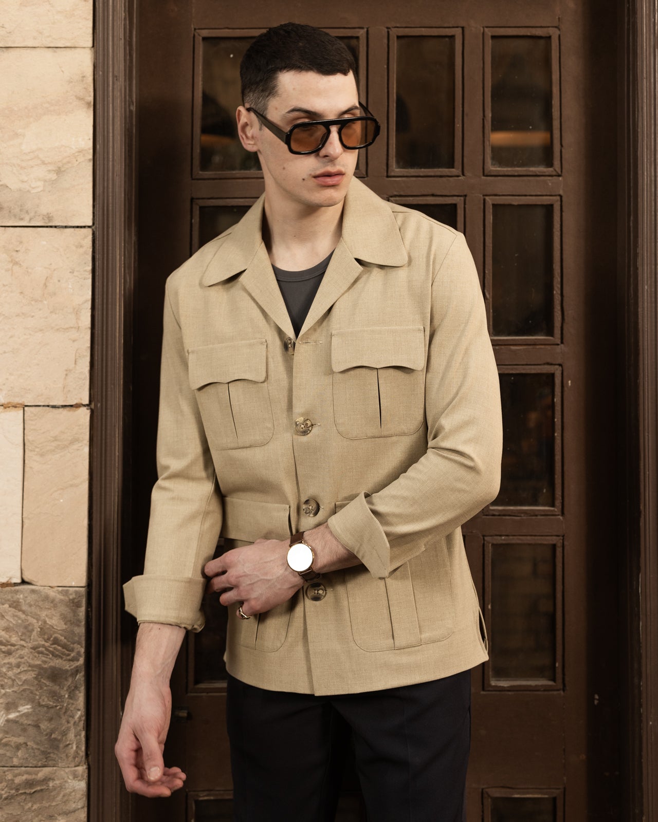 Camel Seville Safari Overshirt