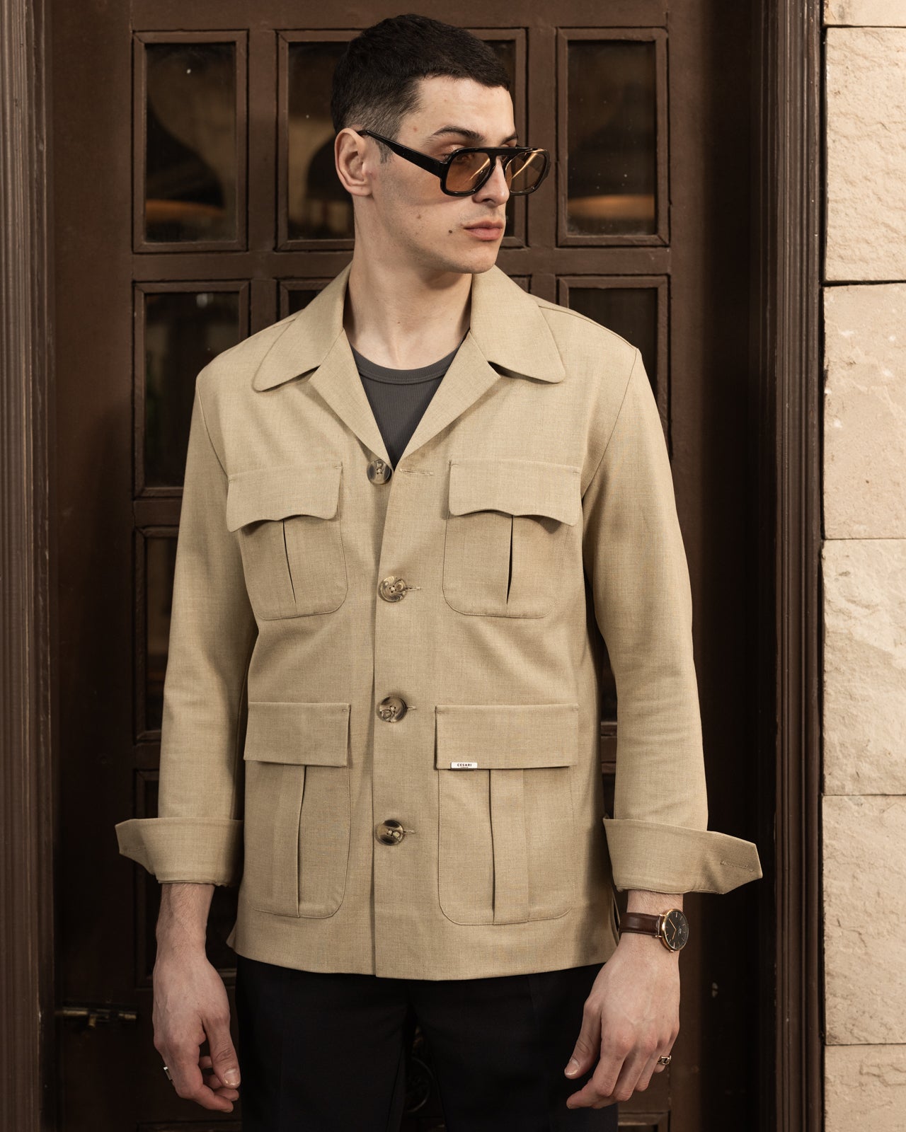 Camel Seville Safari Overshirt