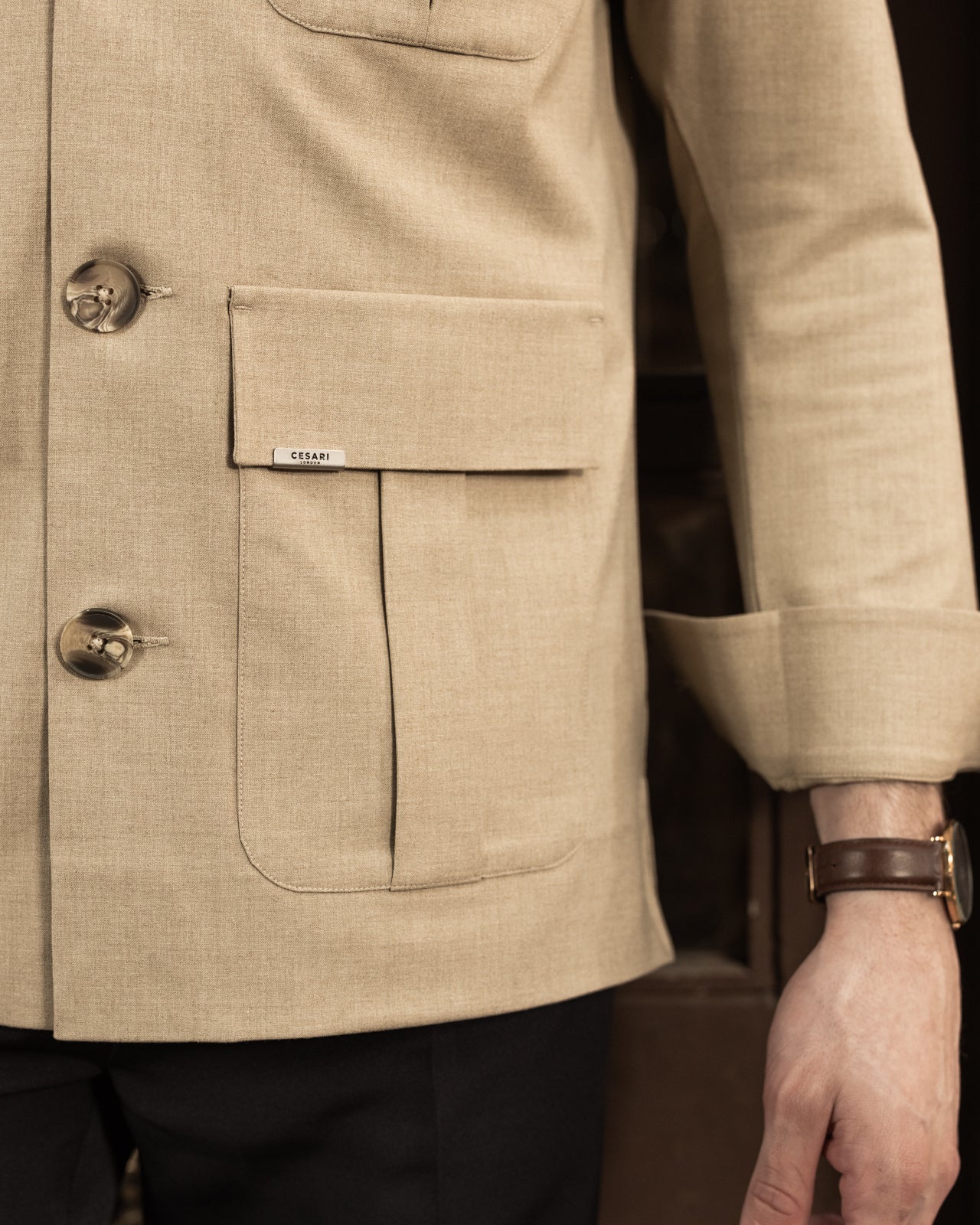 Camel Seville Safari Overshirt