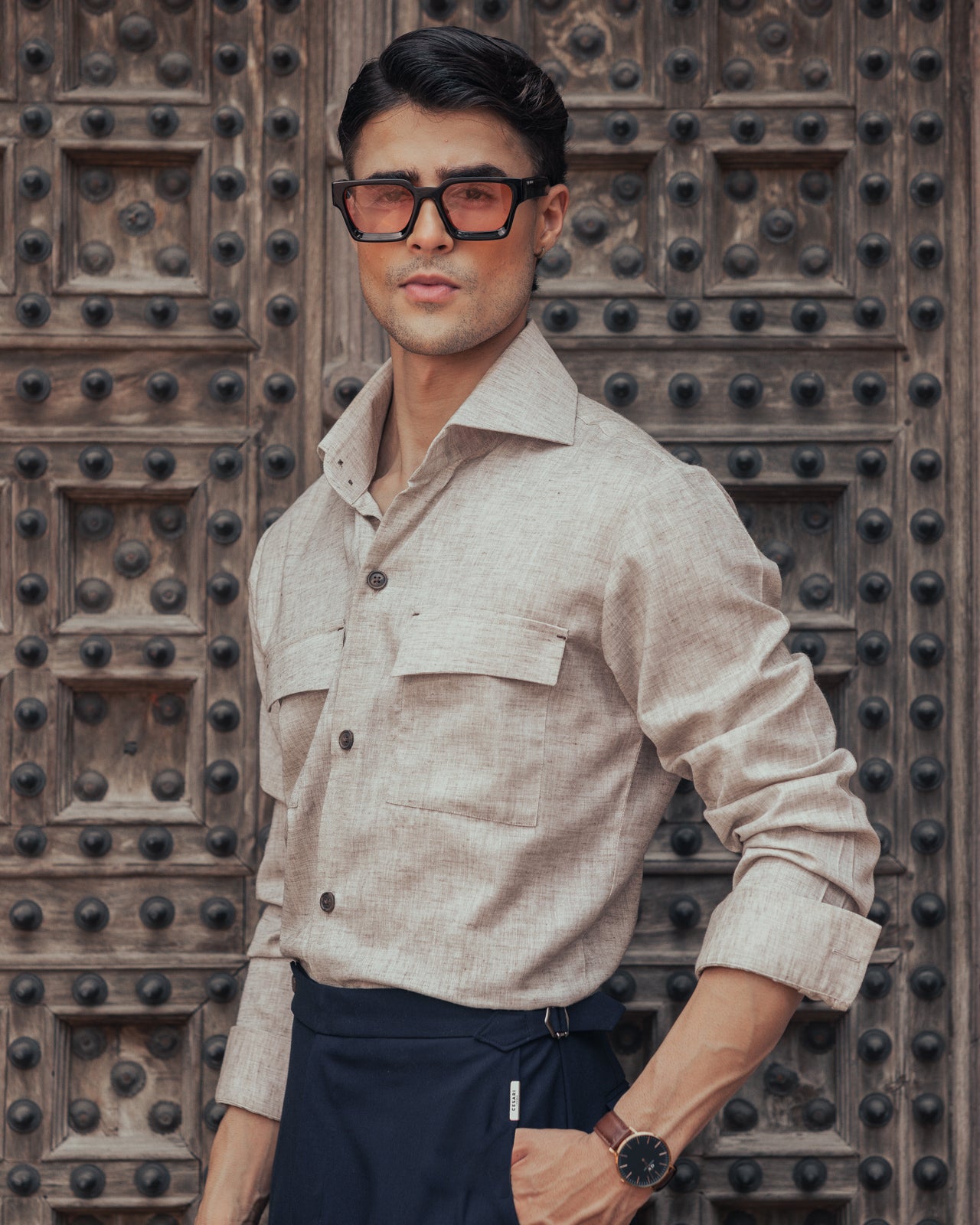 Desert Dune 2-Button Cut-Away Collar Shirt