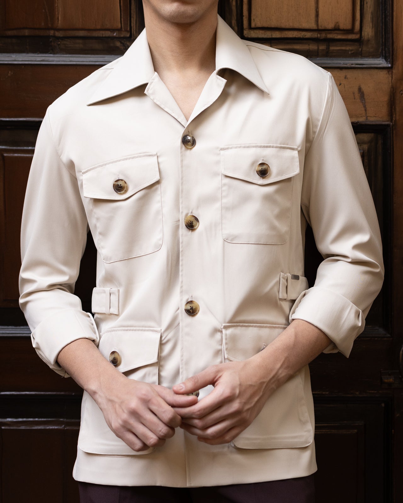Dutch Cream Stefan Field Safari Shirt