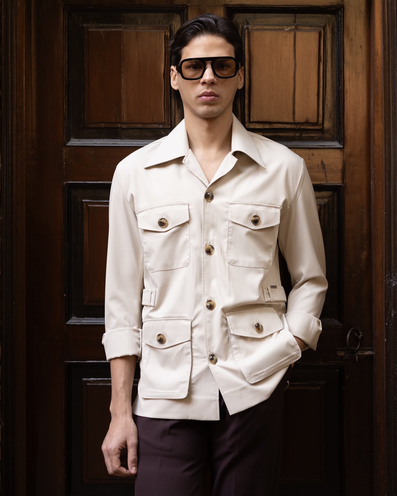 Dutch Cream Stefan Field Safari Shirt