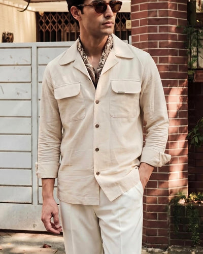 Ivory Neapolitan Cuban Shirt