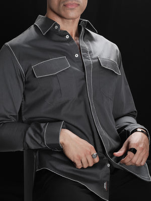 Grey Rich Handcrafted Shirt