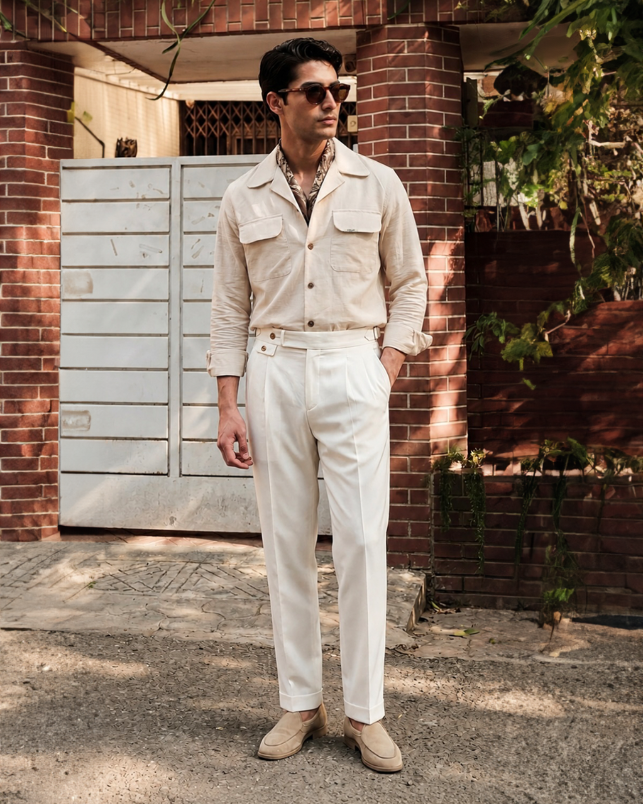 Ivory Neapolitan Cuban Shirt