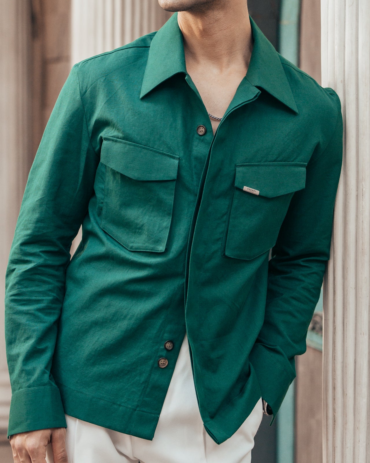 Imperial Teal Linen Elevated Shirt (Limited Edition)