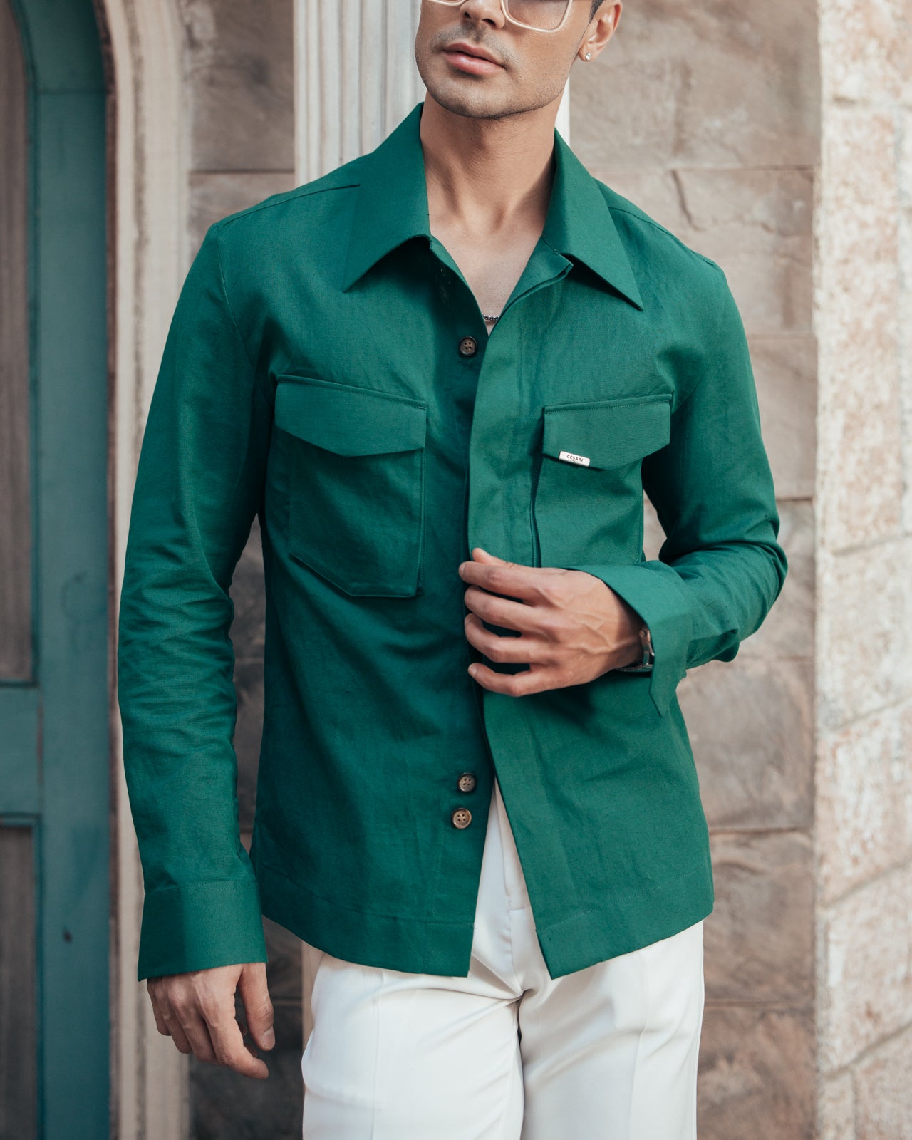 Imperial Teal Linen Elevated Shirt (Limited Edition)