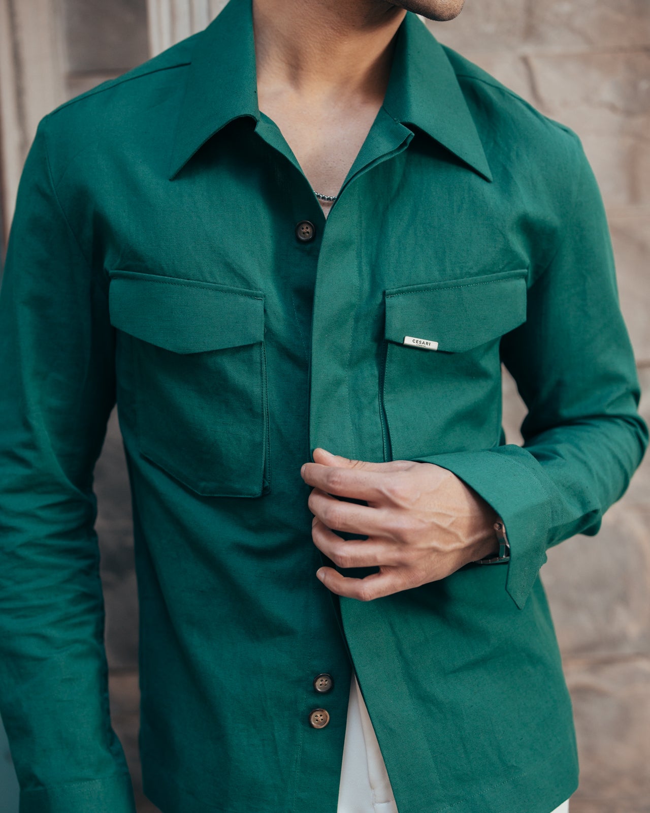 Imperial Teal Linen Elevated Shirt (Limited Edition)