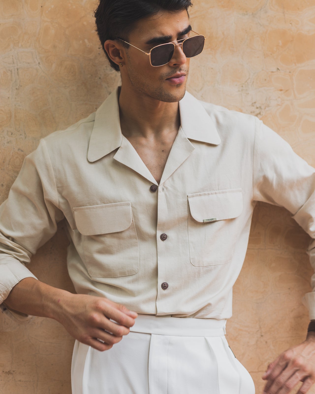 Ivory Neapolitan Cuban Shirt