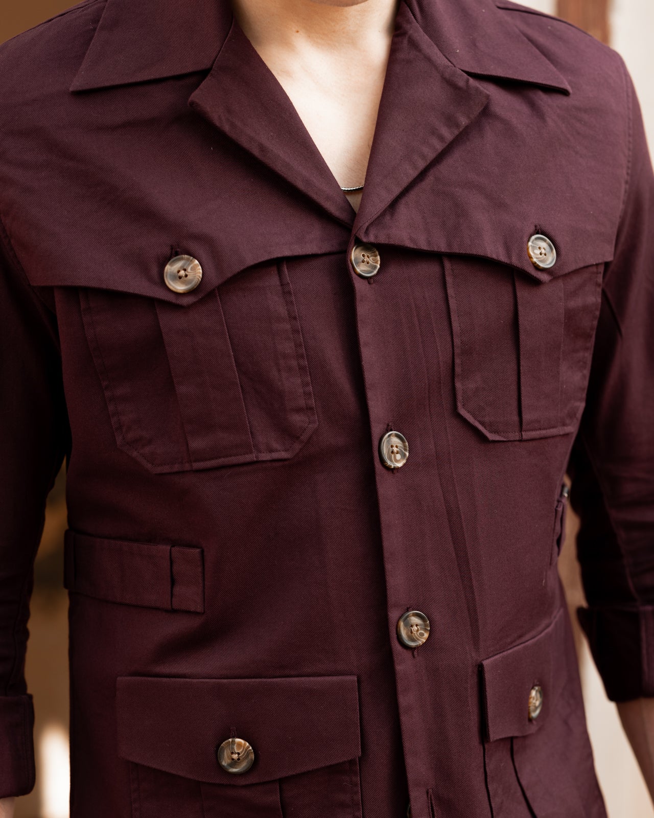 Merlot Marshal Safari Shirt