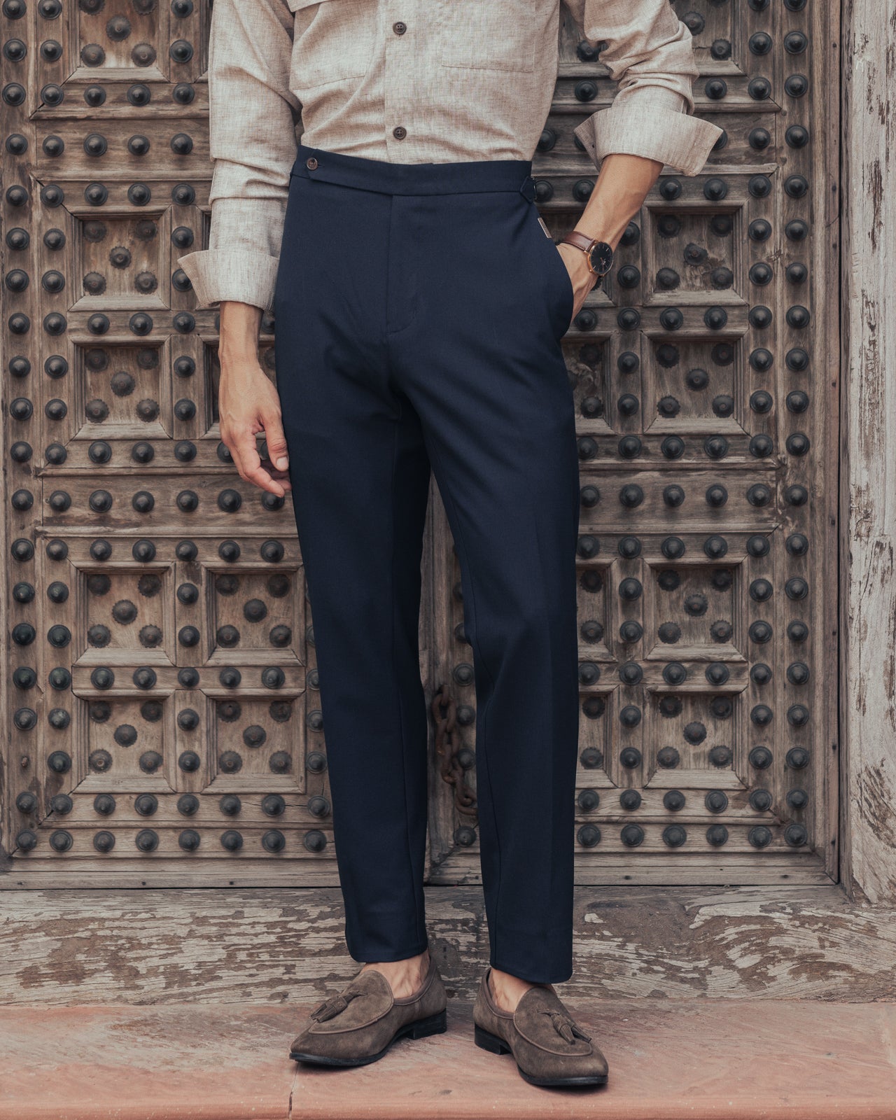 Navy Italian Trousers