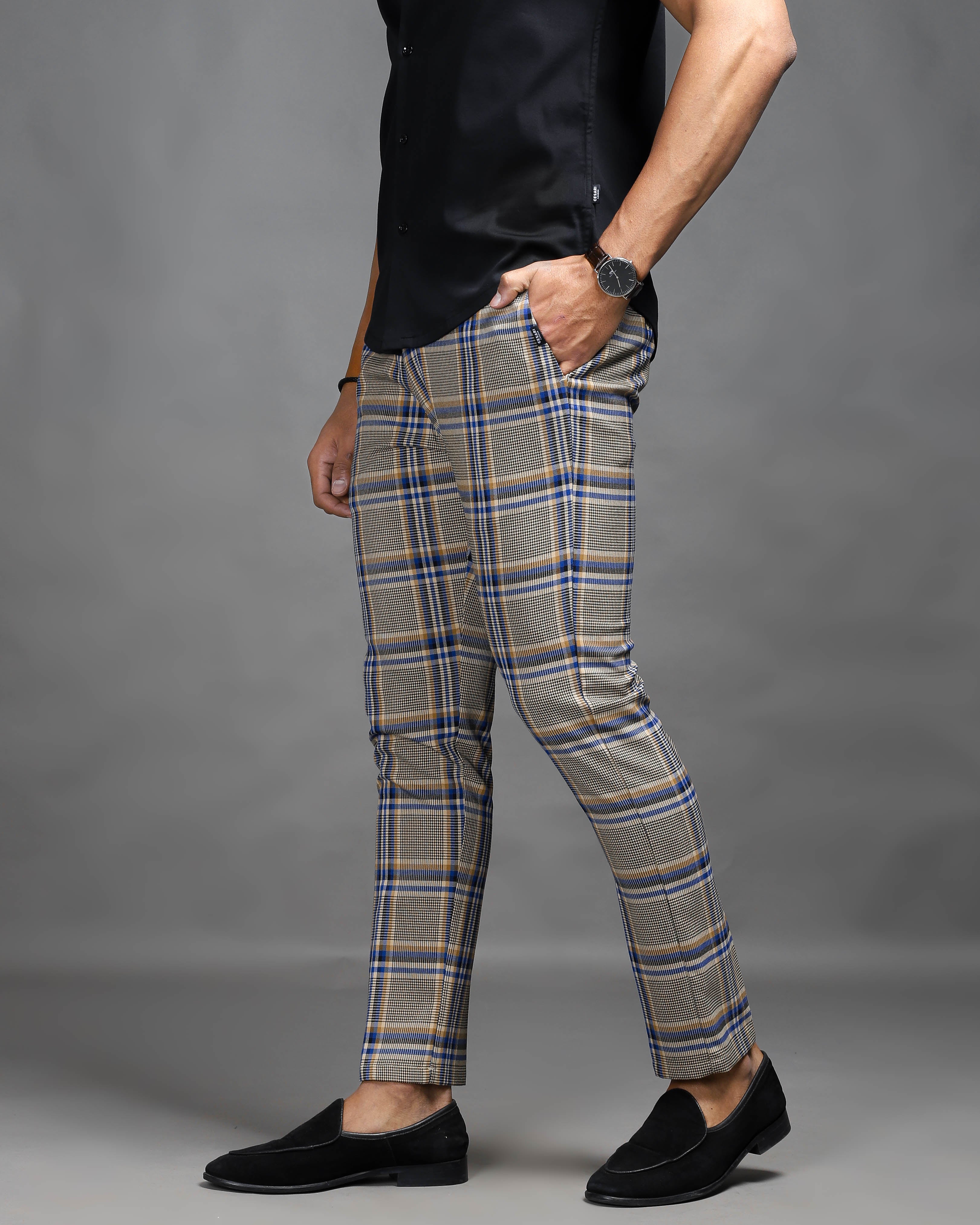 Buy Navy Blue Trousers & Pants for Men by The Indian Garage Co Online |  Ajio.com