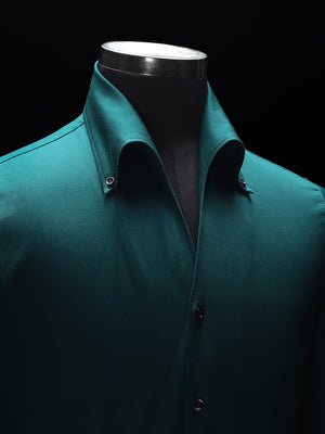 Teal One Piece Cooper Collar Shirt