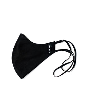 Set of 4 - Solid Black Cotton Mask (Head/Ear Loops) Masks - CESARI LONDON|Now in India